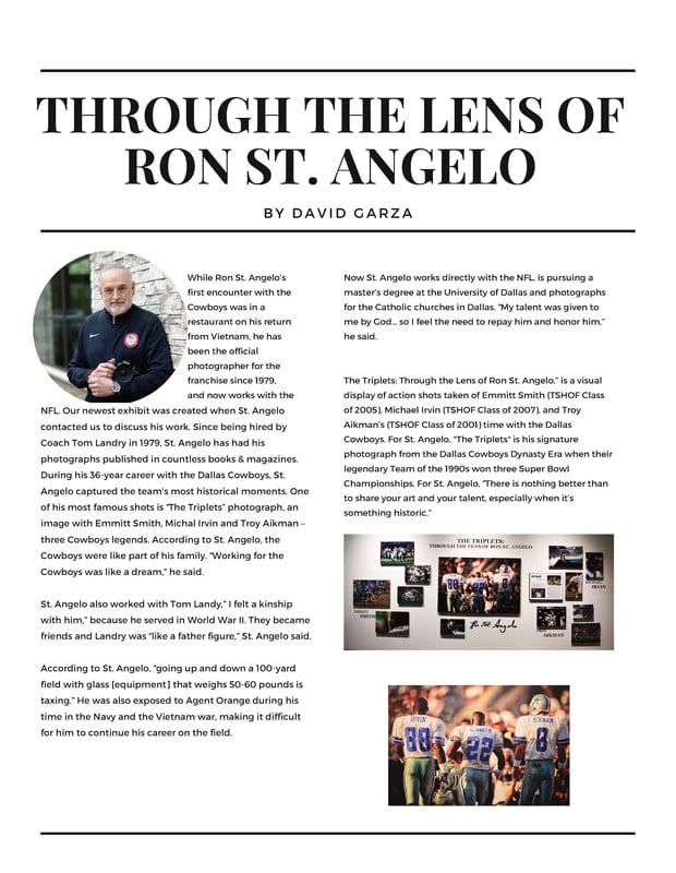 through the lens of ron st angelo