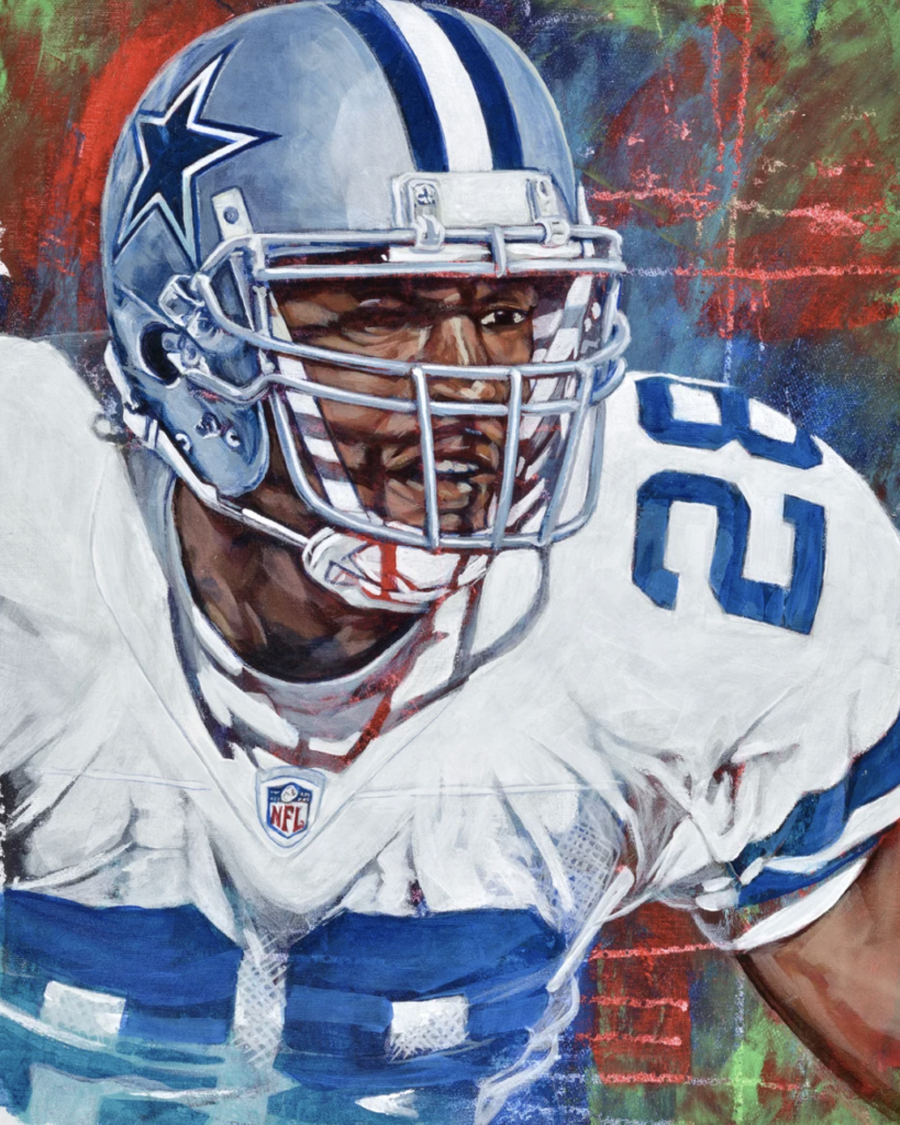 football player art