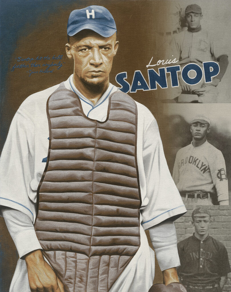 Louis Santop painting